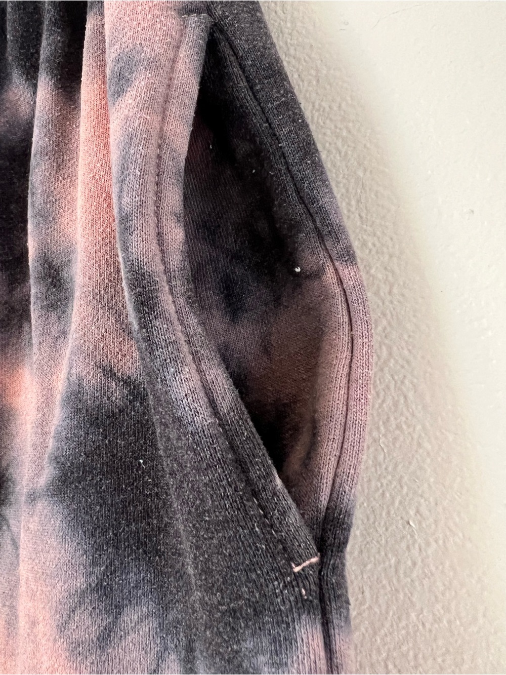 RSQ Pink and Black Tie Dye Sweatpants Joggers Loungewear Edgy - Picture 9 of 16